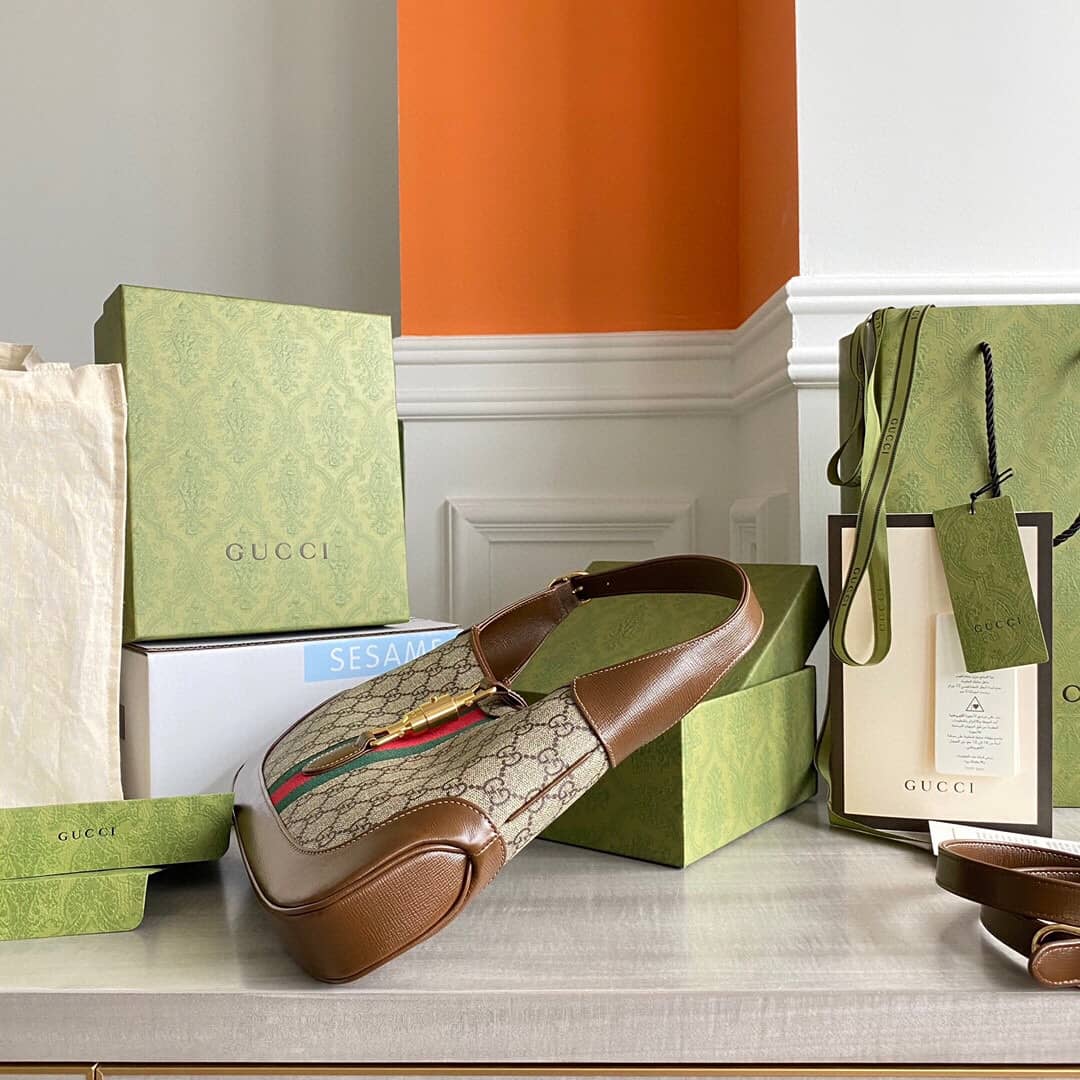 Gvc*1 GG Jackie 1961 Mini Shoulder Bag Replica Brown 637092