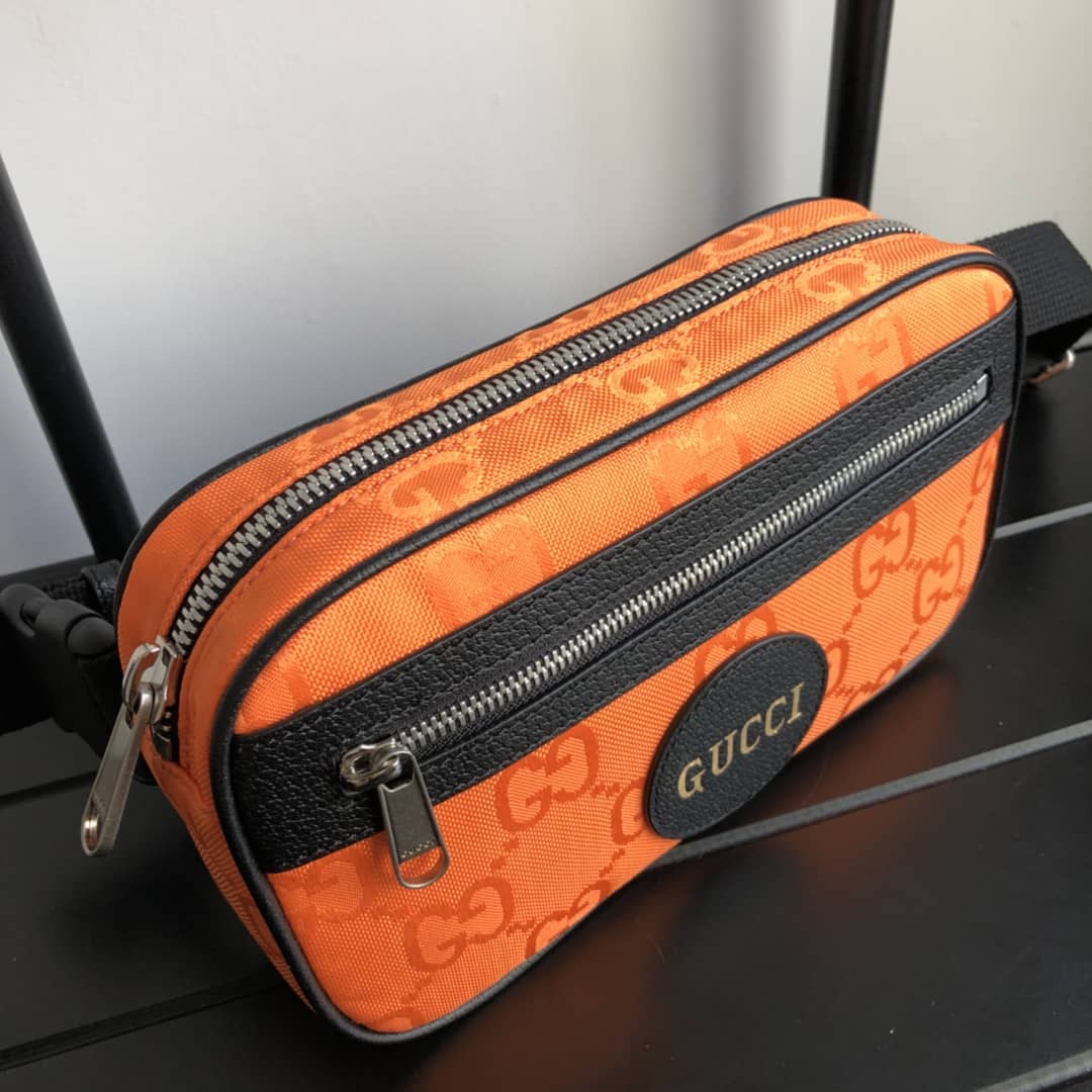 Gvc*1 Off The Grid GG Belt Bag Replica Orange 631341
