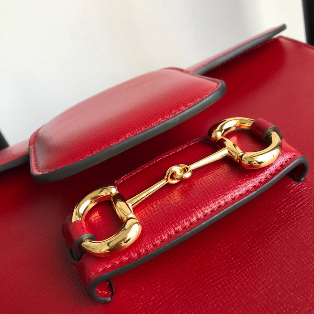 Gvc*1 Horsebit 1955 Shoulder Bag Replica Red 602204