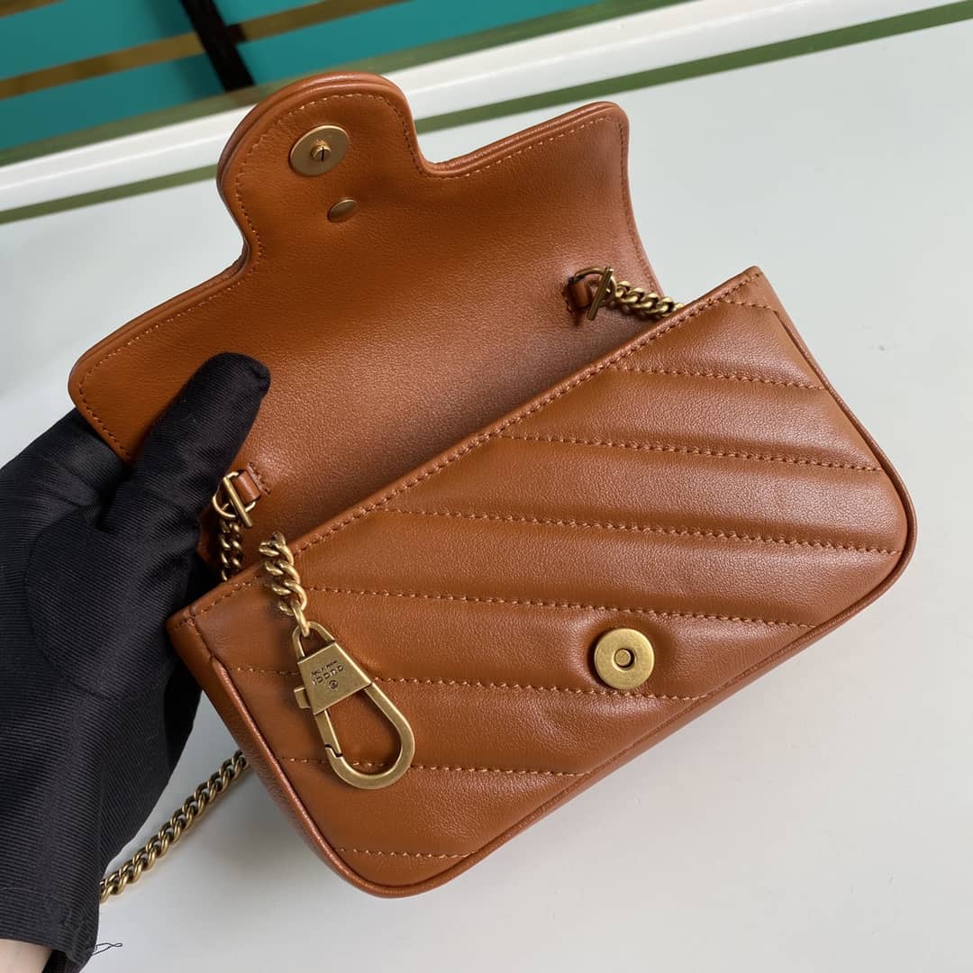 Gvc*1 GG Marmont Matelassé Mini Crossbody Bag Replica 476433