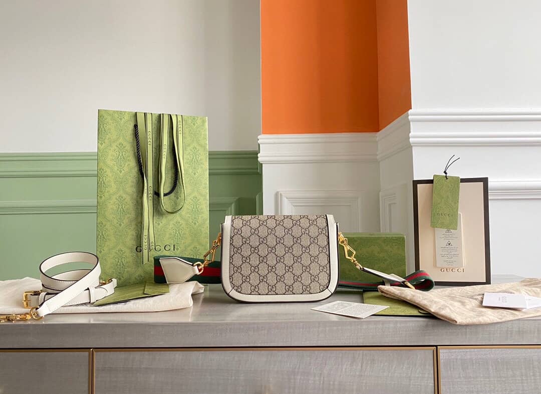 Gvc*1 Horsebit 1955 Mini Bag Replica White 658574