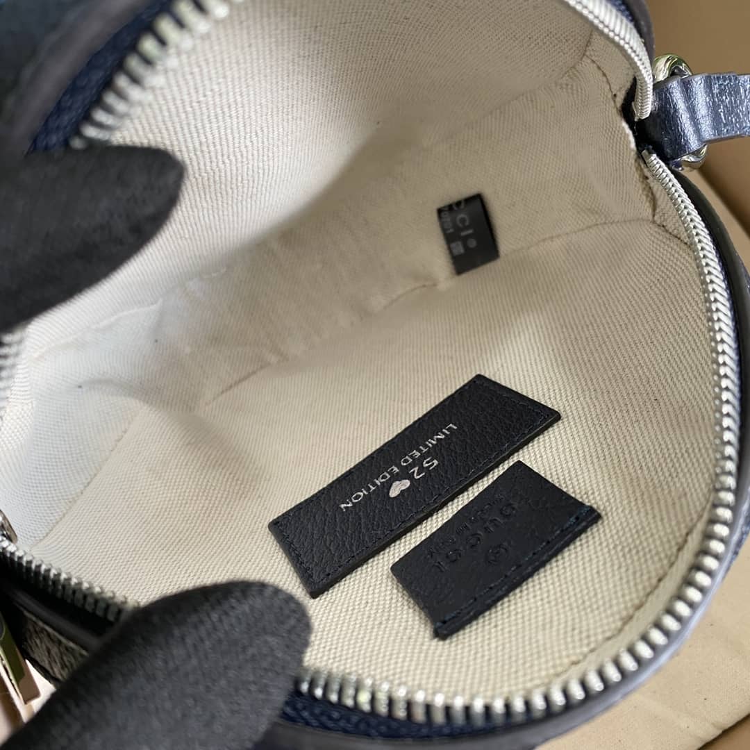 Gvc*1 GG Multicolor Round Shoulder Bag Red Replica 658825