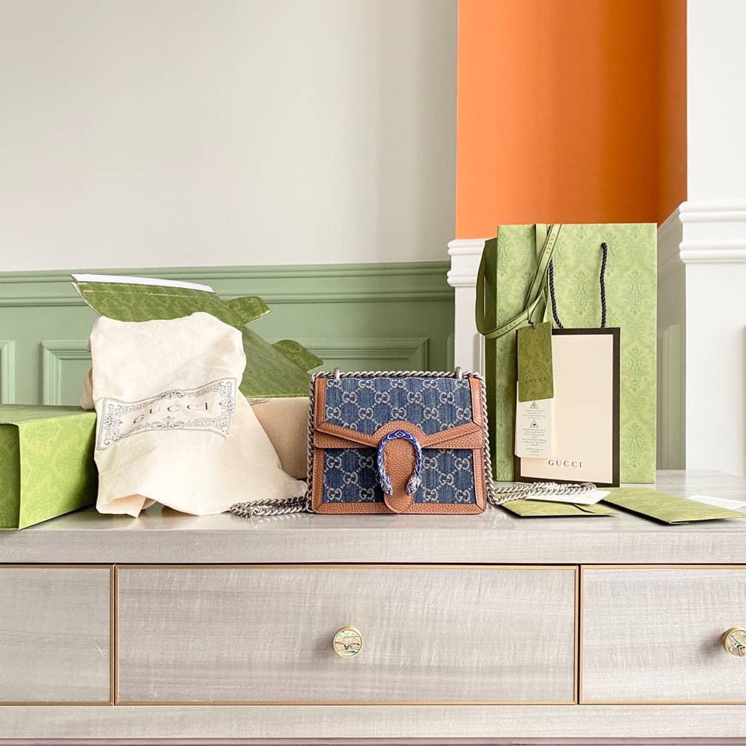 Gvc*1 GG Svp*me Dionysus 2way Mini Chain Shoulder Bag Replica Blue 421970