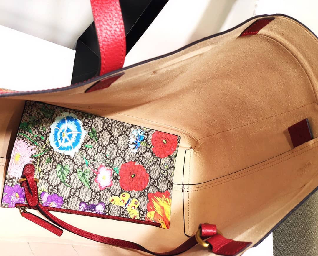 Gvc*1 Ophidia Web Soft GG Svp*me Replica Tote Red 547947