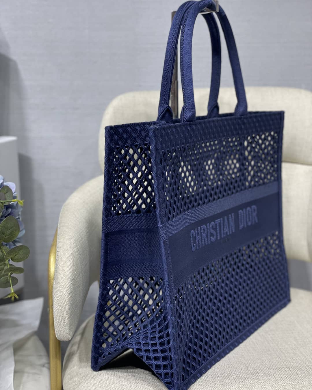Chr1st1an D10r Mesh Book Tote Bag Dupe