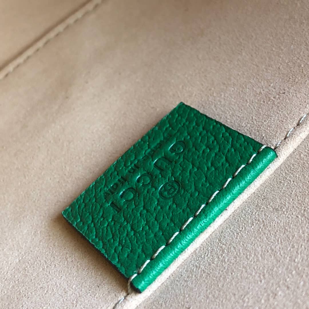 Gvc*1 GG Svp*me Ophidia Small Rounded Top Shoulder Bag Replica Green 499621