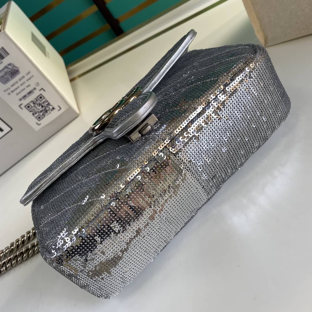 Gvc*1 Marmont GG Matelasse Leather Mini Shoulder Bag Replica 446744