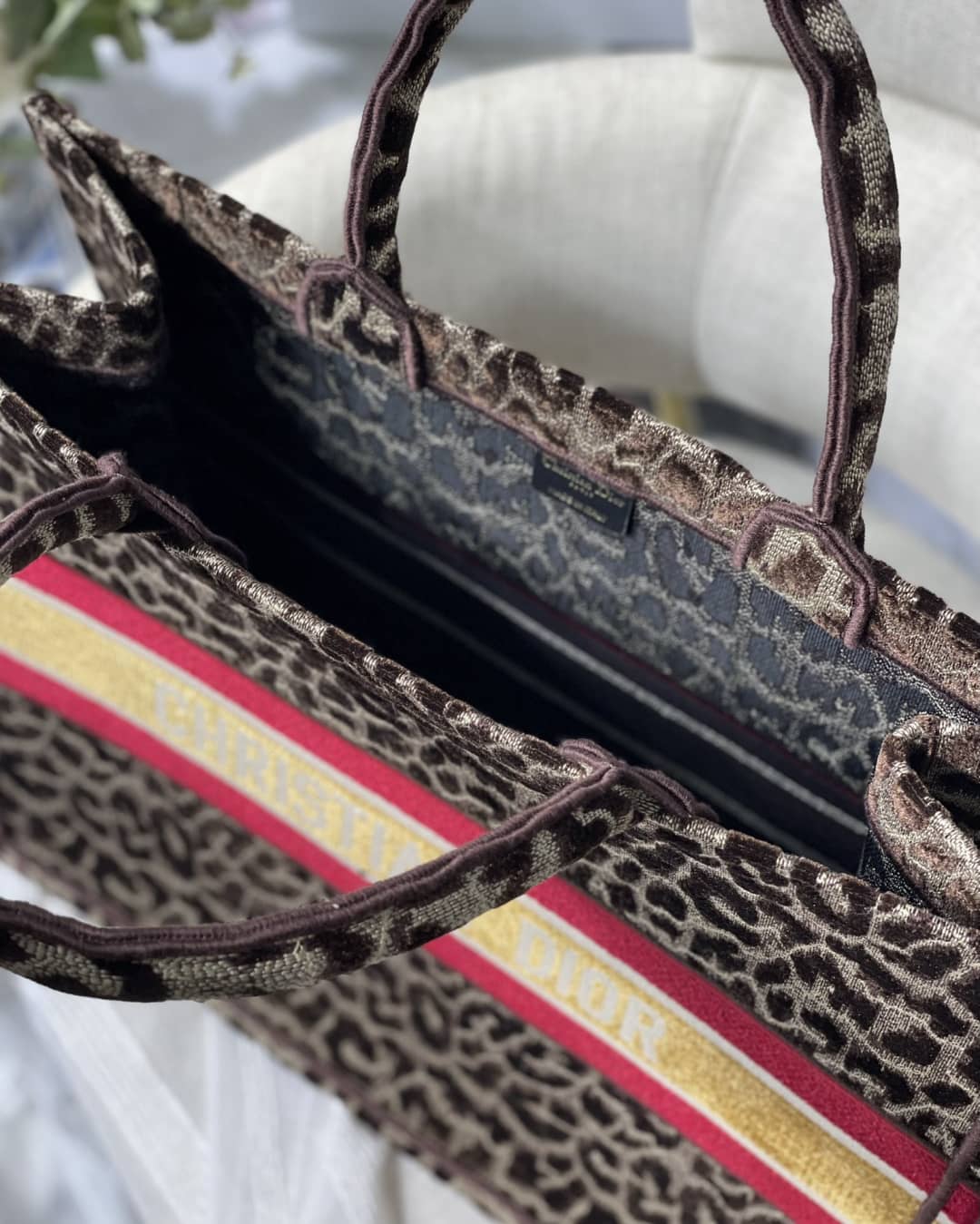 Chr1st1an D10r CD Book Embroidery Replica Tote