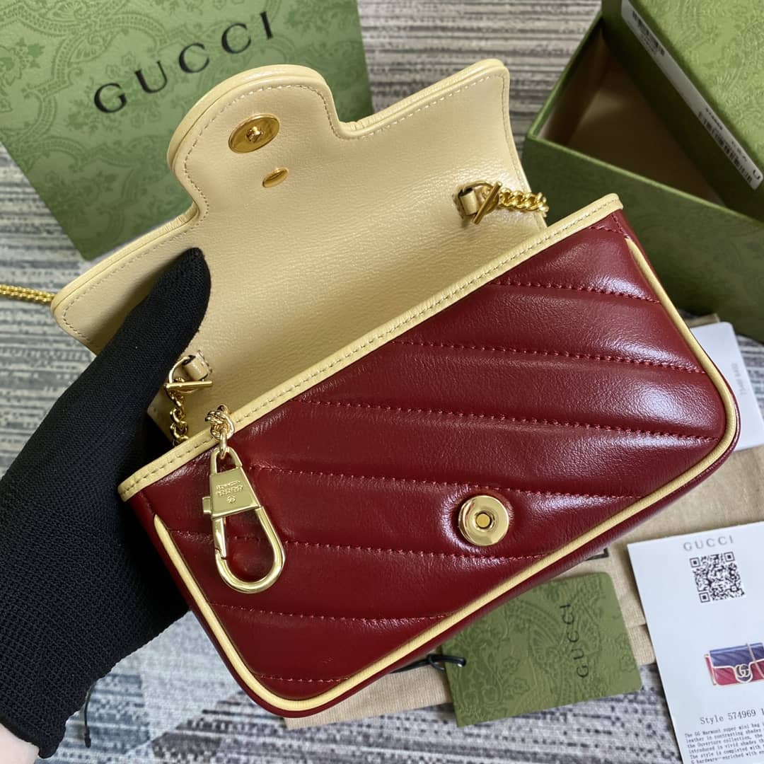 Gvc*1 Marmont GG Mini Chain Shoulder Bag Replica 574969