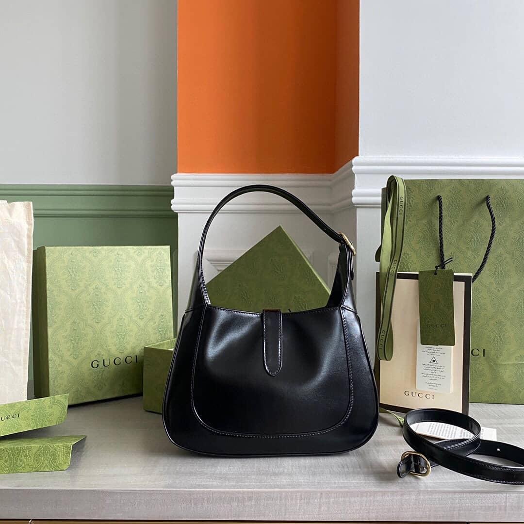 Gvc*1 GG Jackie 1961 Small Hobo Shoulder Bag Replica Black 636709
