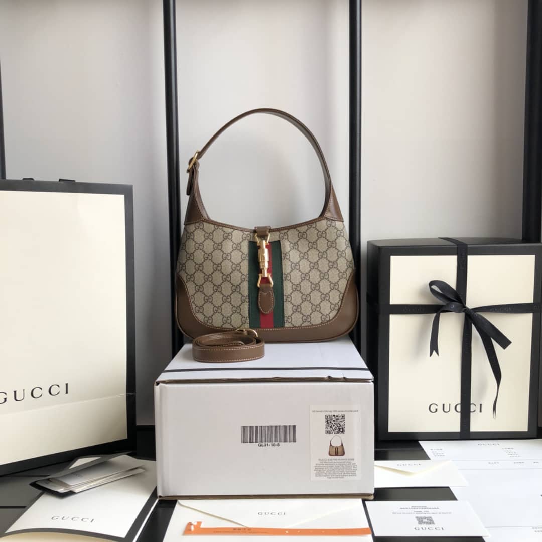 Gvc*1 GG Jackie 1961 Mini Shoulder Bag Replica Brown 637092