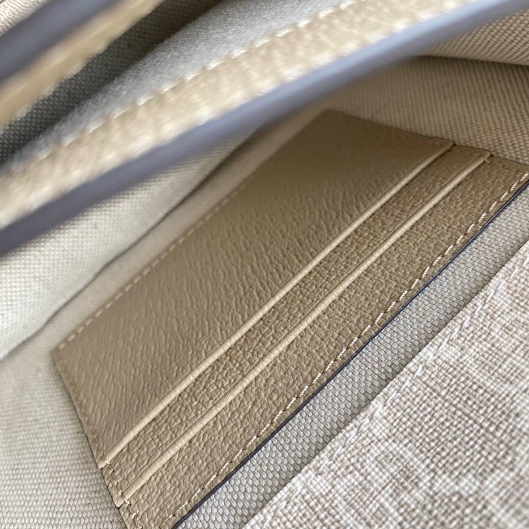 Gvc*1 Mini Shoulder Bag With Interlocking G White 671620 Replica