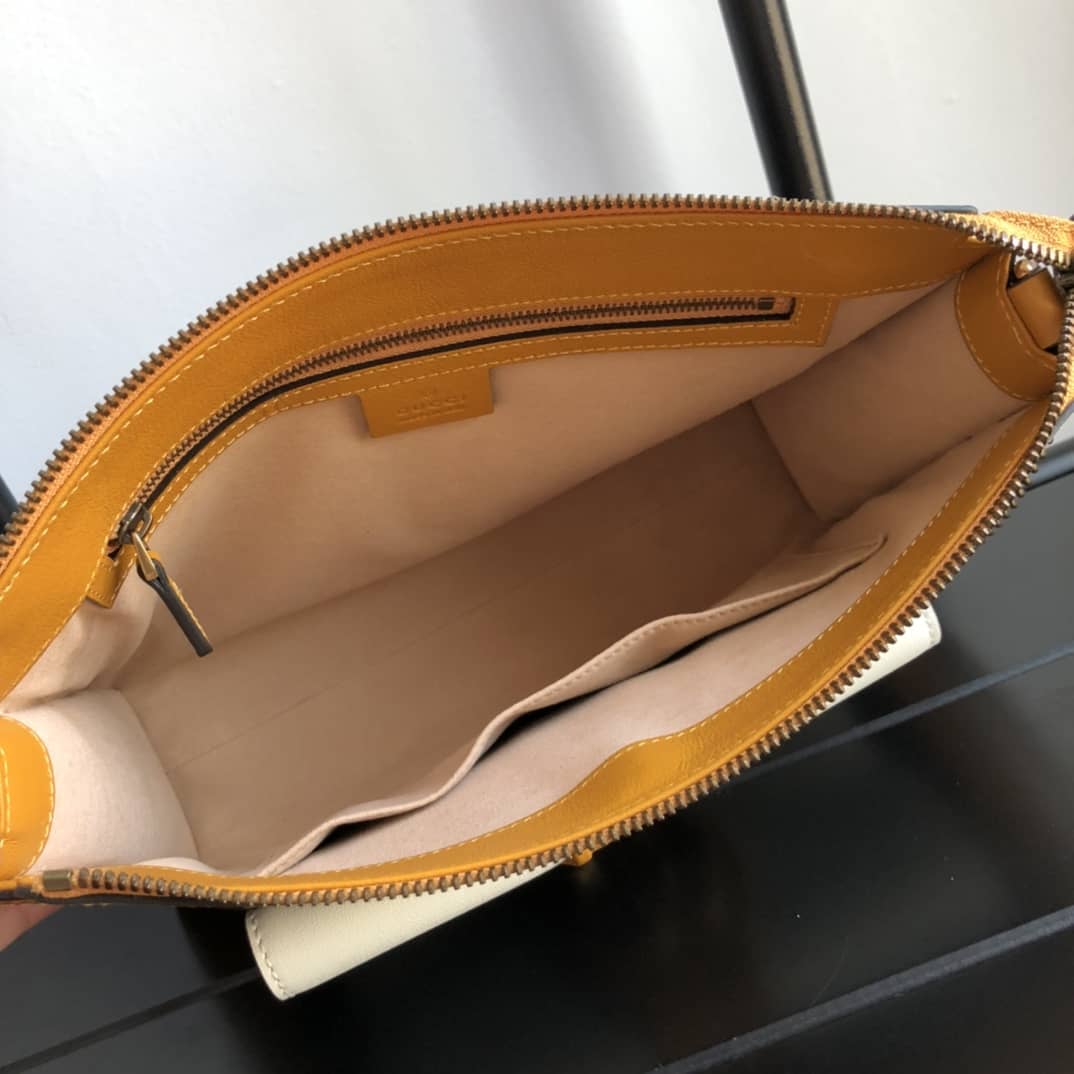 Gvc*1 Small Shoulder Bag With Double G Replica Yellow 648999