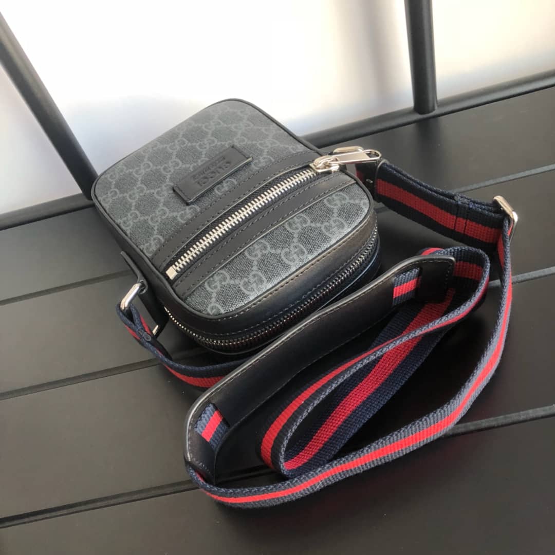 Gvc*1 Ophidia Small GG Canvas Messenger Bag Replica Black 547926