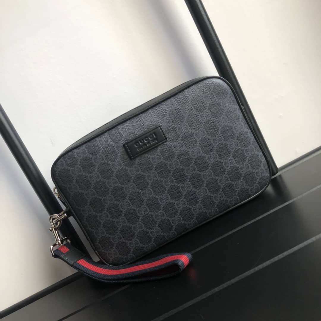 Gvc*1 GG Svp*me Wash Bag Replica Black 495562