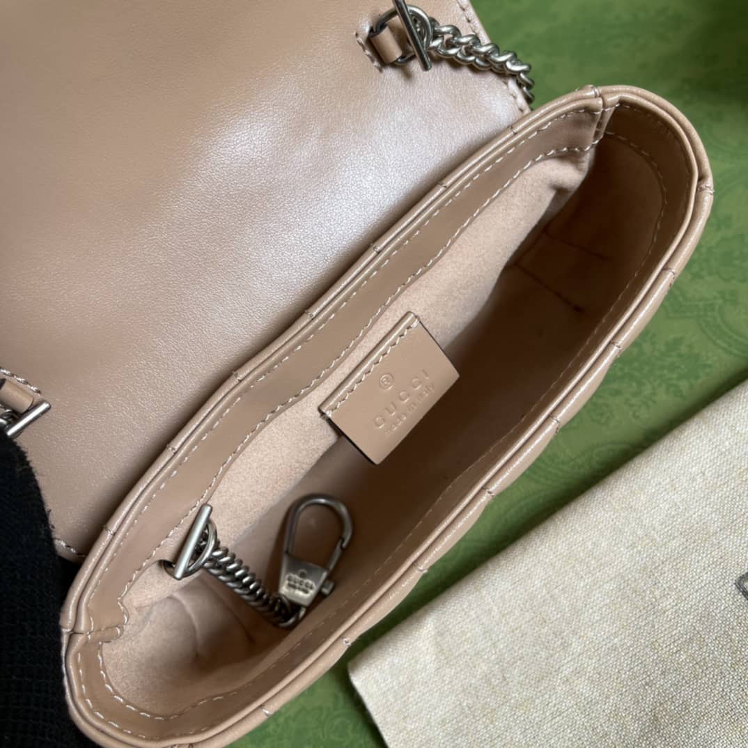 Gvc*1 GG Marmont Matelassé Mini Crossbody Bag Replica 476433