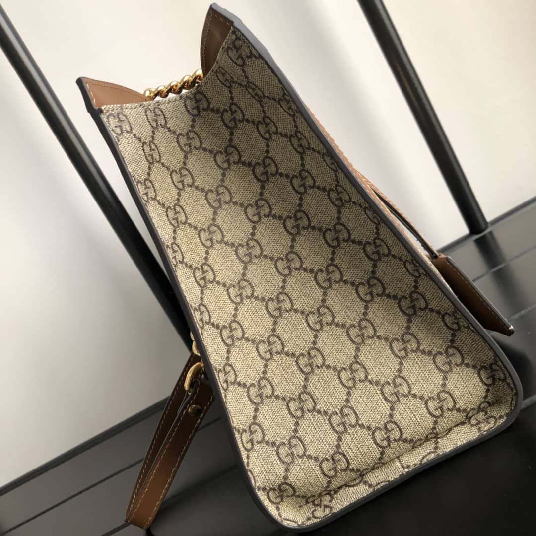 Gvc*1 Padlock Medium GG Svp*me Shoulder Bag Replica Brown 479197