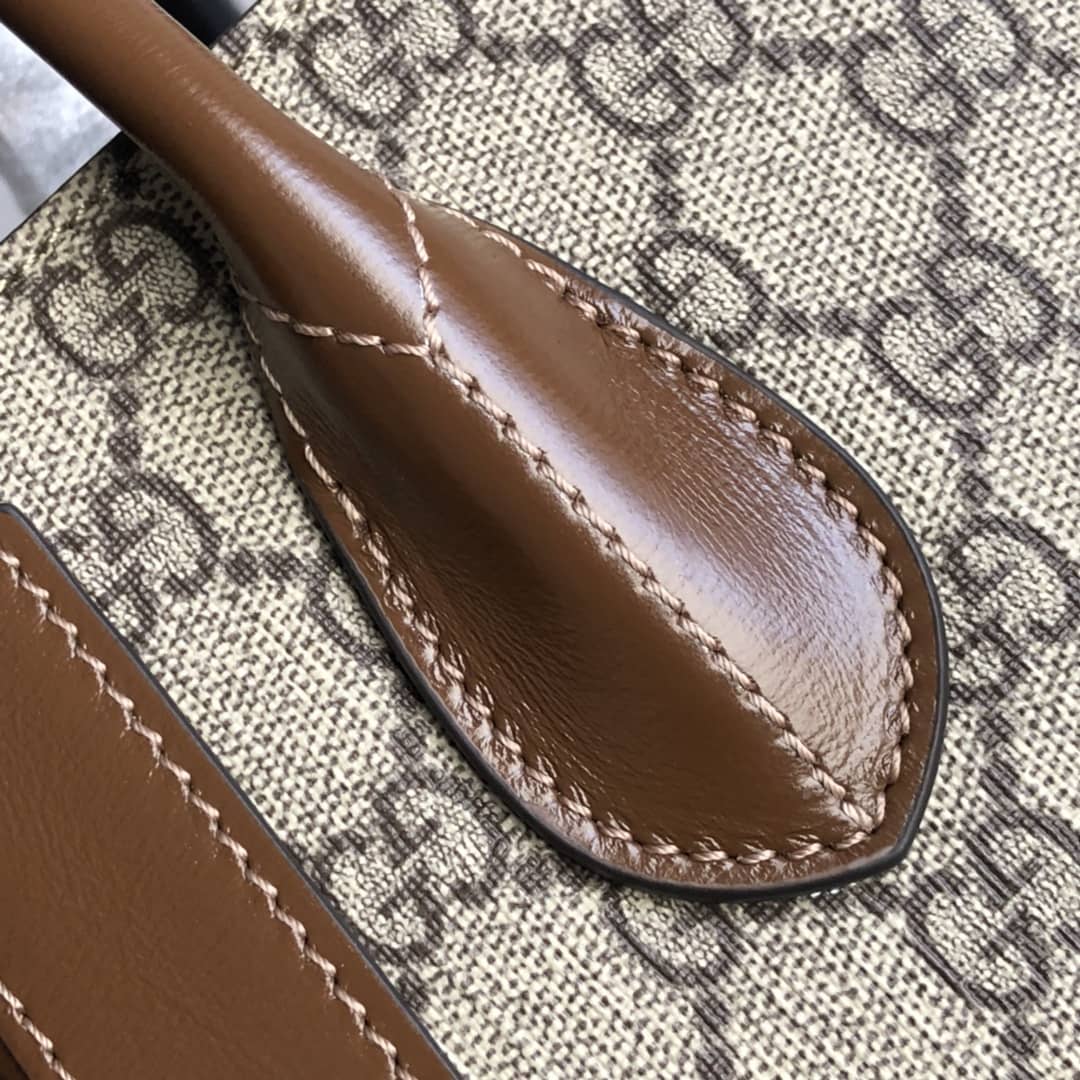 Gvc*1 Jackie 1961 Medium GG Svp*me Canvas Tote Replica 649016