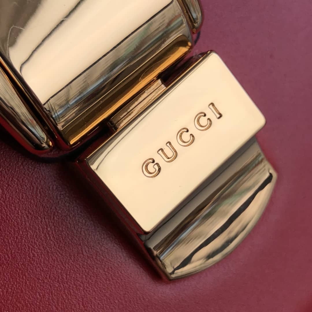 Gvc*1 Sylvie Small Leather Shoulder Bag Replica Red 421882