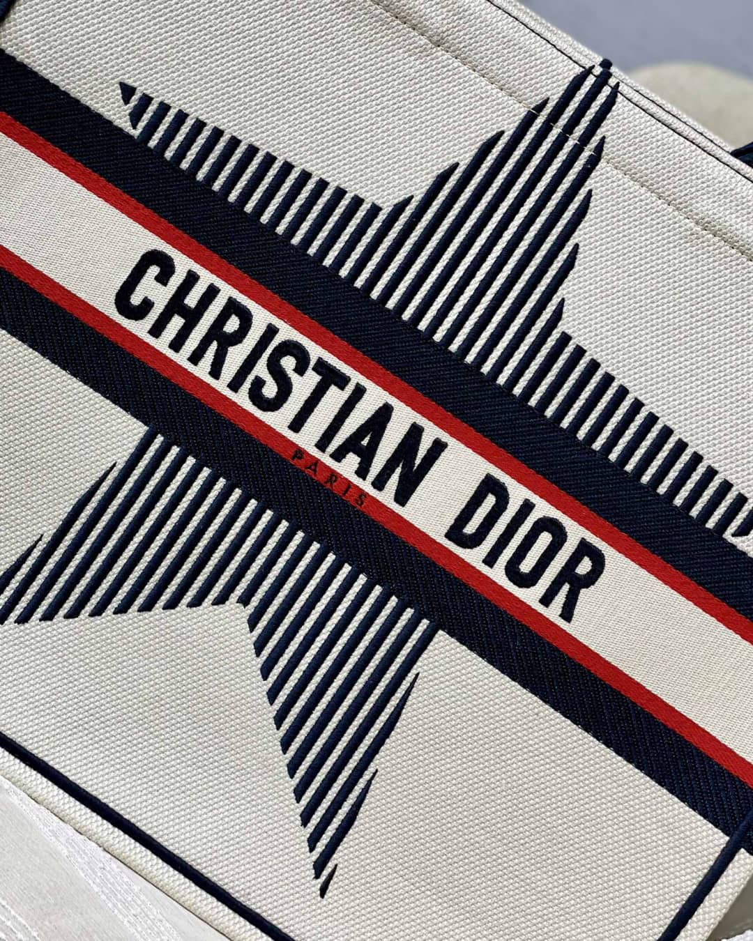 Chr1st1an D10r CD Book Embroidery Replica Tote