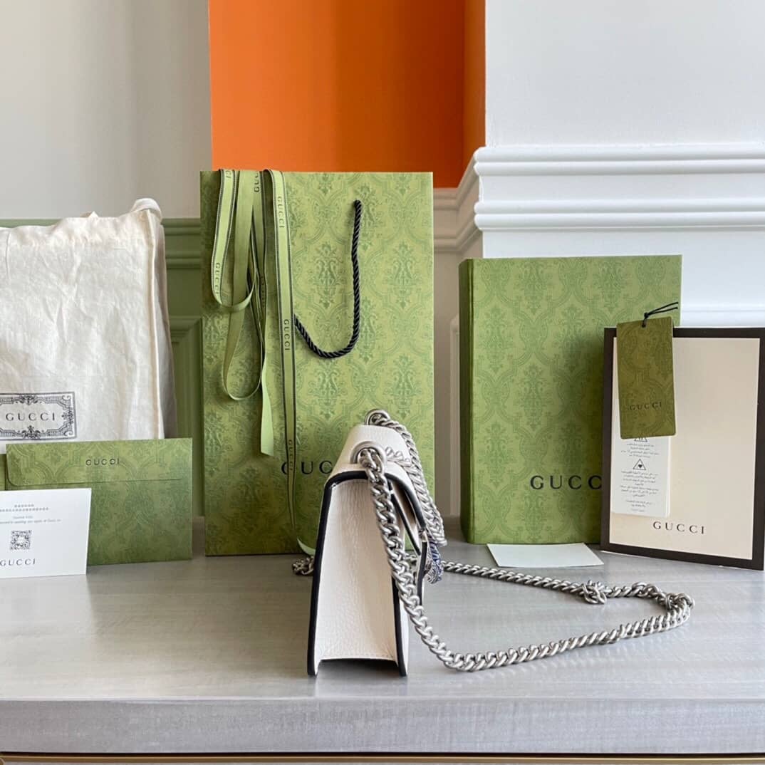 Best Replica Gvc*1 GG Dionysus Small Shoulder Bag Replica White 499623(ColaReps)