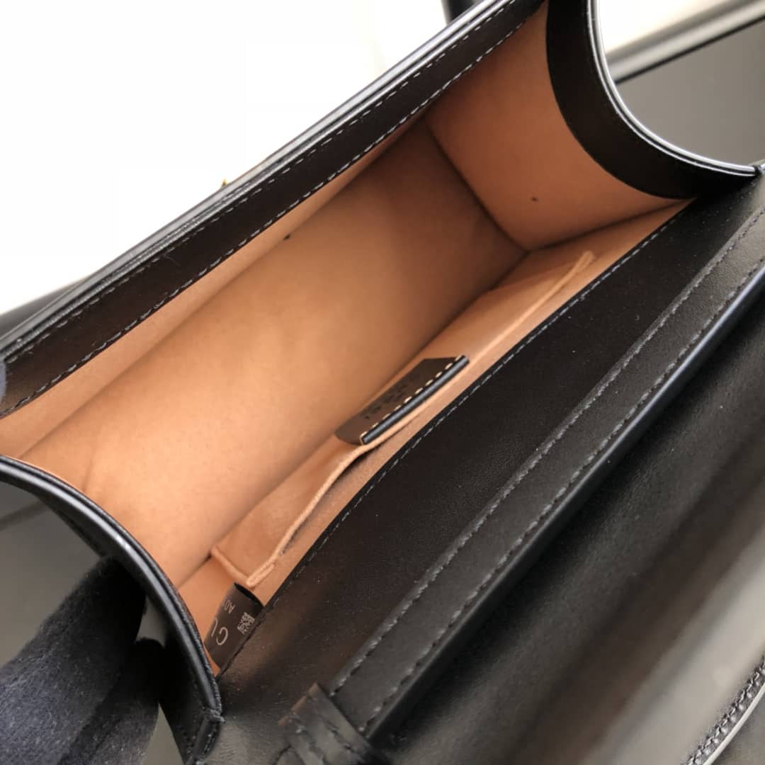 Gvc*1 Sylvie Leather Mini Shoulder Bag Replica White Black 470270