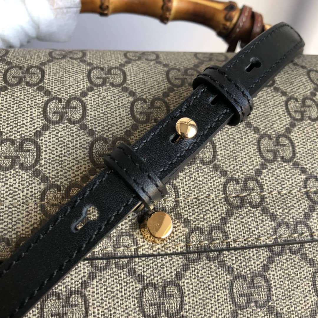 Gvc*1 Padlock GG Small Bamboo Shoulder Bag Replica Brown 603221