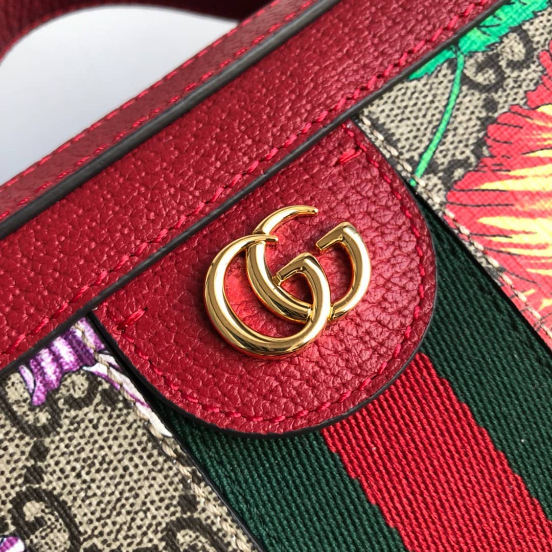 Gvc*1 Ophidia Small GG Shoulder Bag Replica Red 550622