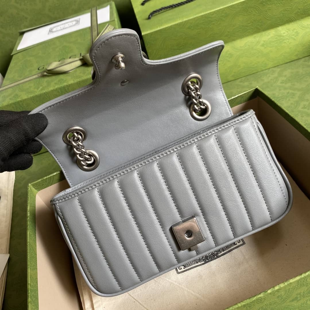 Gvc*1 Marmont GG Matelasse Leather Mini Shoulder Bag Replica 446744