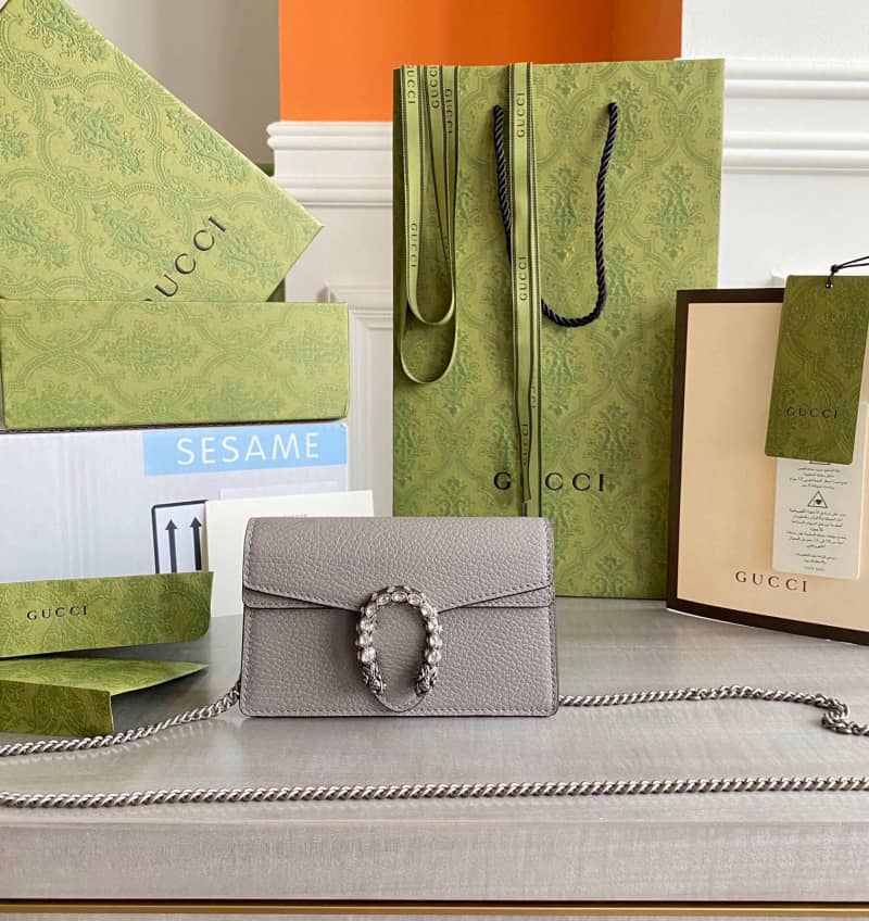 Gvc*1 Dionysus GG Svp*me S*per Mini Bag Replica Gray 476432