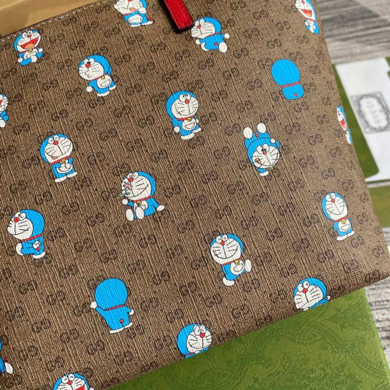 Gvc*1 Children GG Svp*me Canvas Replica Tote Brown 410812