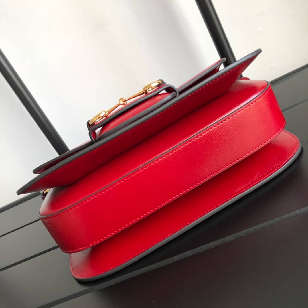 Gvc*1 Horsebit 1955 Shoulder Bag Replica Red 602204