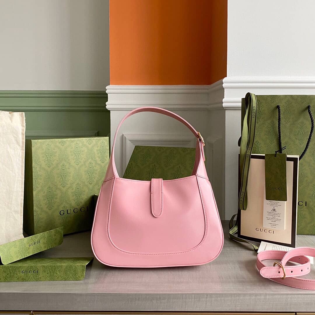 Gvc*1 GG Jackie 1961 Small Hobo Shoulder Bag Replica Pink 636709