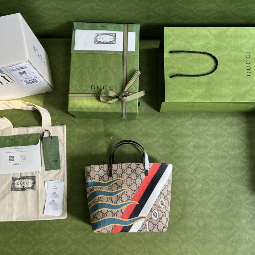 Gvc*1 Geometric Motifs Ophidia Tote 410812 Replica Bag