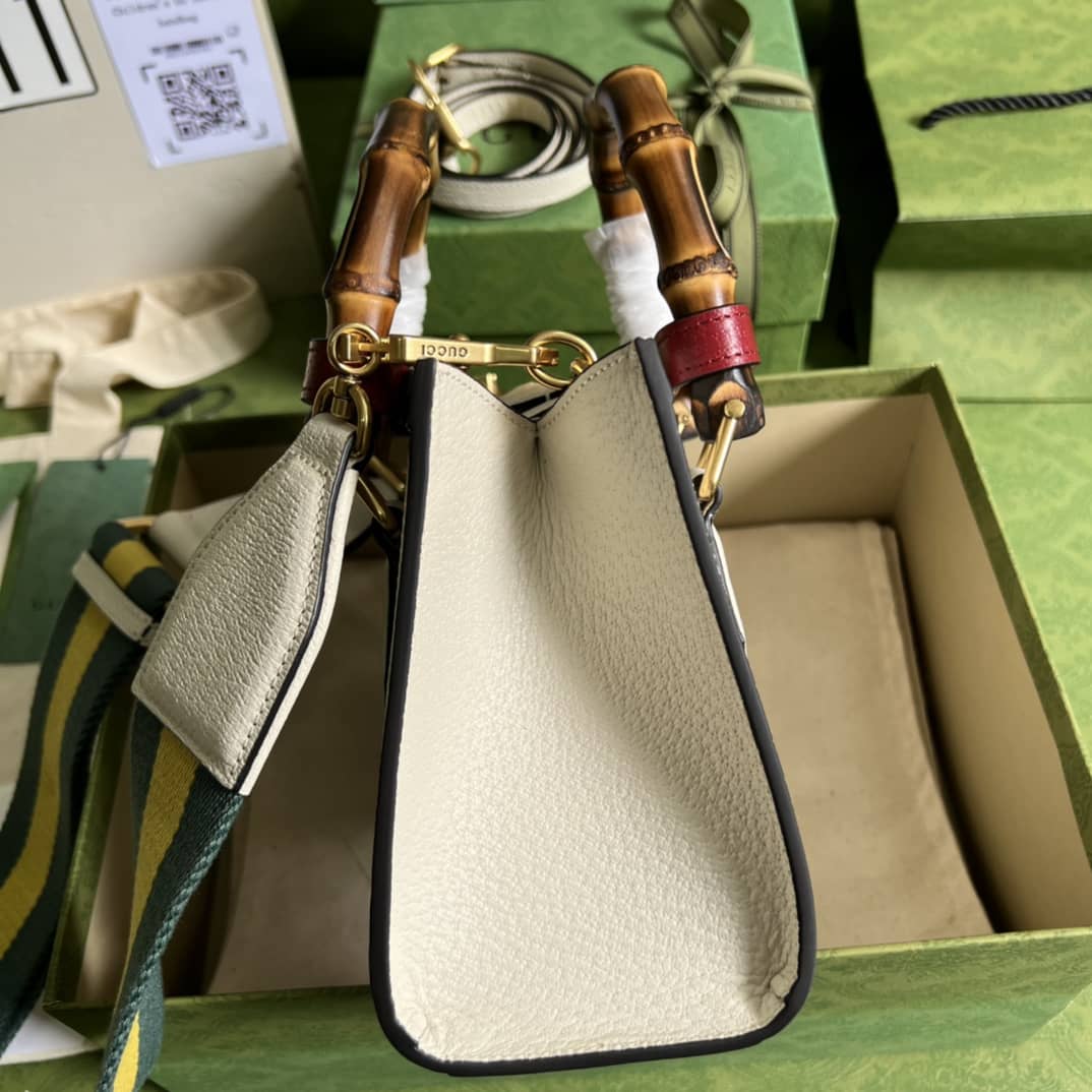 Gvc*1 Diana Mini Tote White 702732 Replica Bag