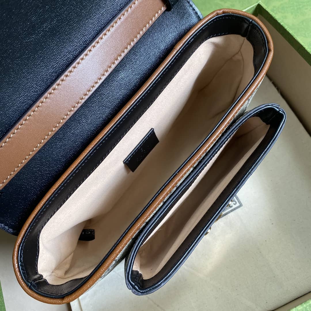 Gvc*1 Svp*me GG Padlock Canvas Mini Bag Replica 658487