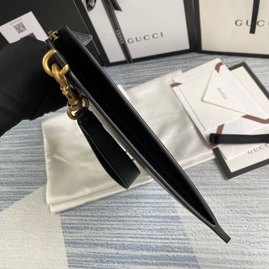 Gvc*1 Mens Bee Star Leather Pouch Replica 495066