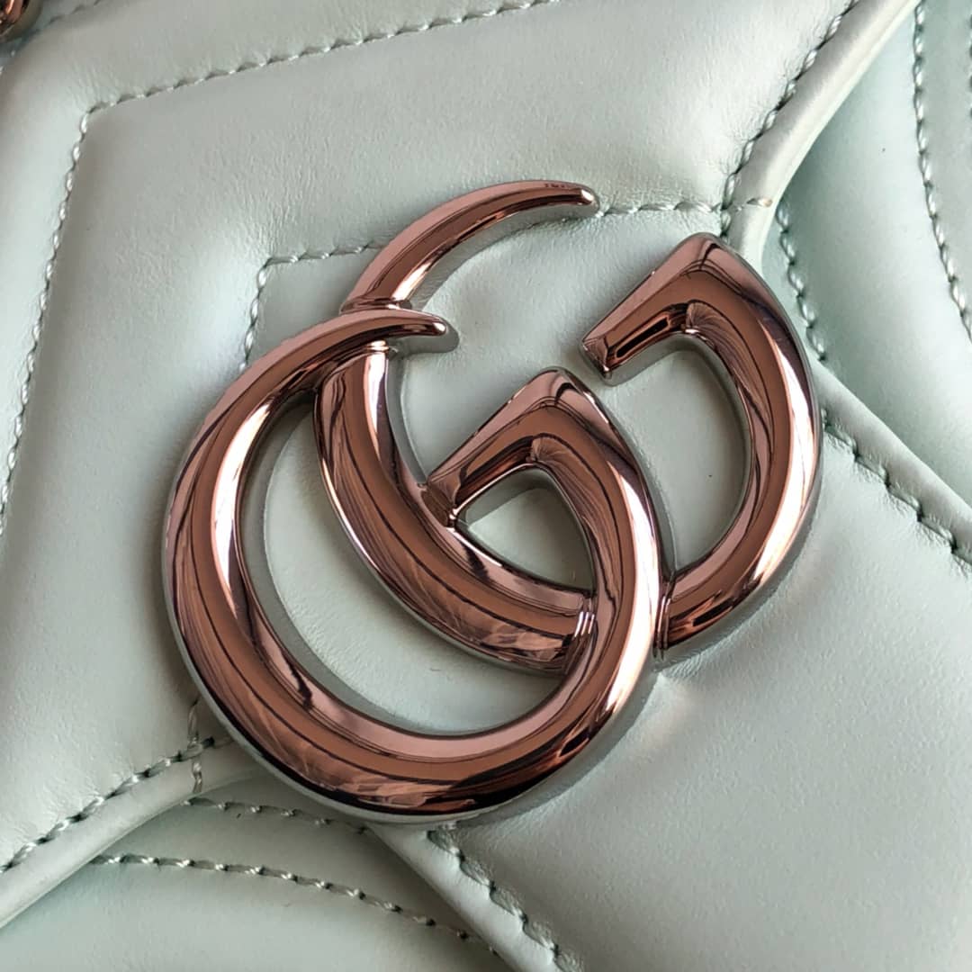 Gvc*1 GG Marmont Mini Matelasse Shoulder Bag Replica Green 446744