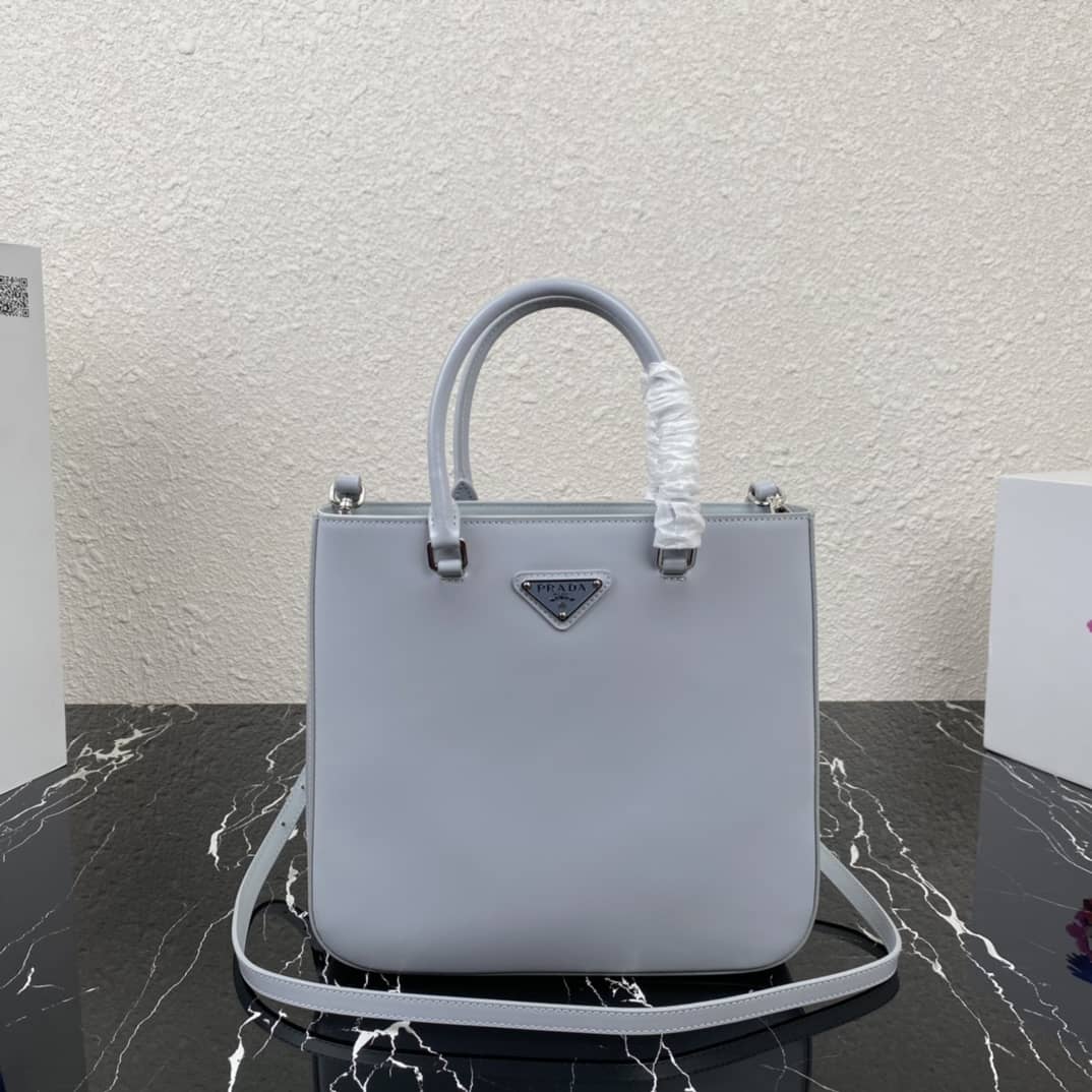 Pra*a Raffia Tote Dupe Womens Brushed Leather Replica Tote