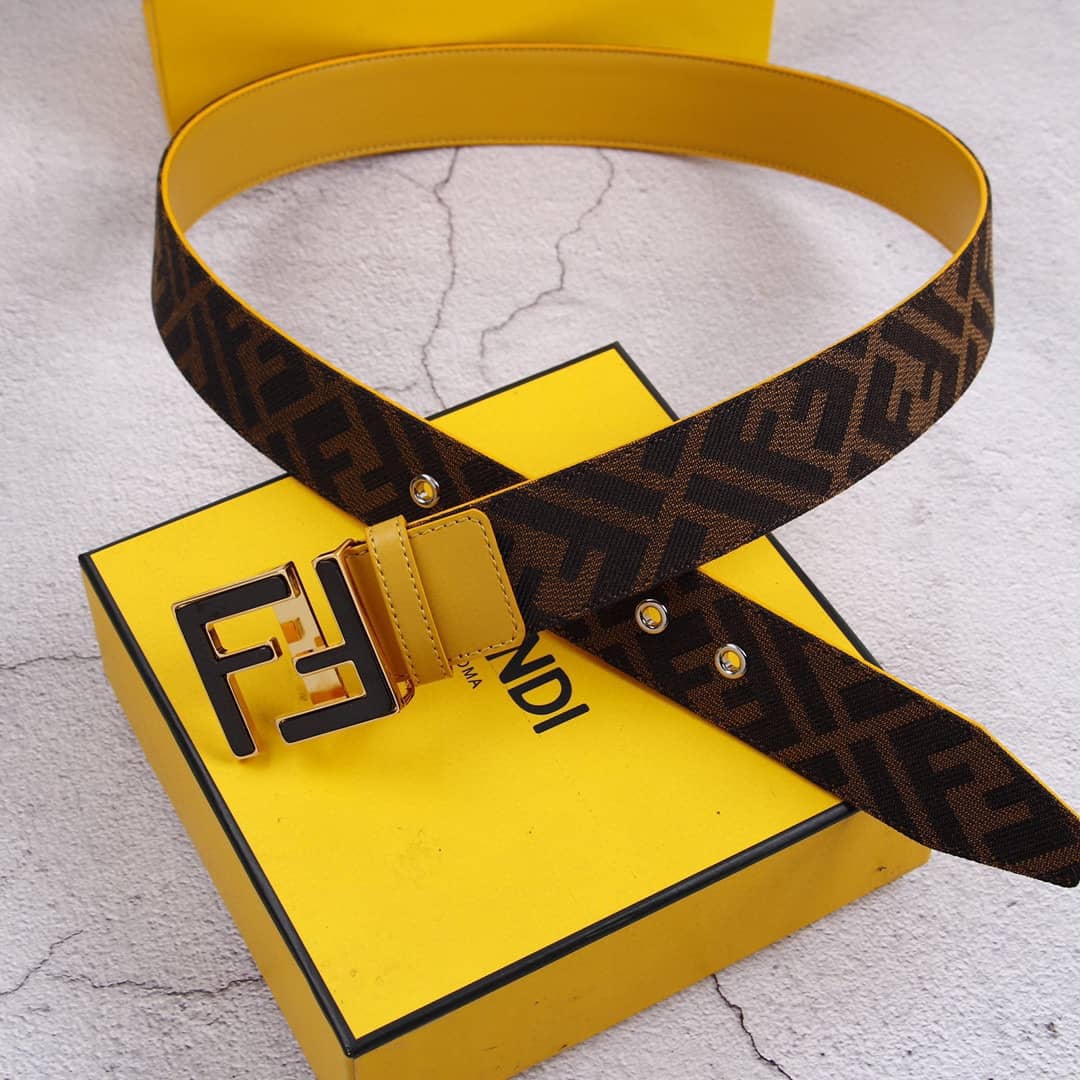 Knockoff F**di Logo Belt 38mm