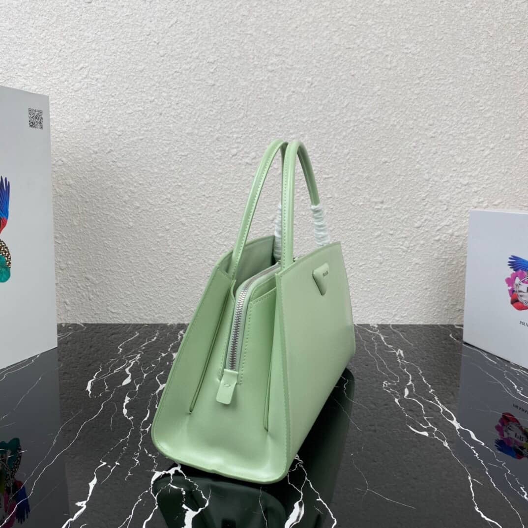 Pra*a Small Brushed Leather Replica Tote