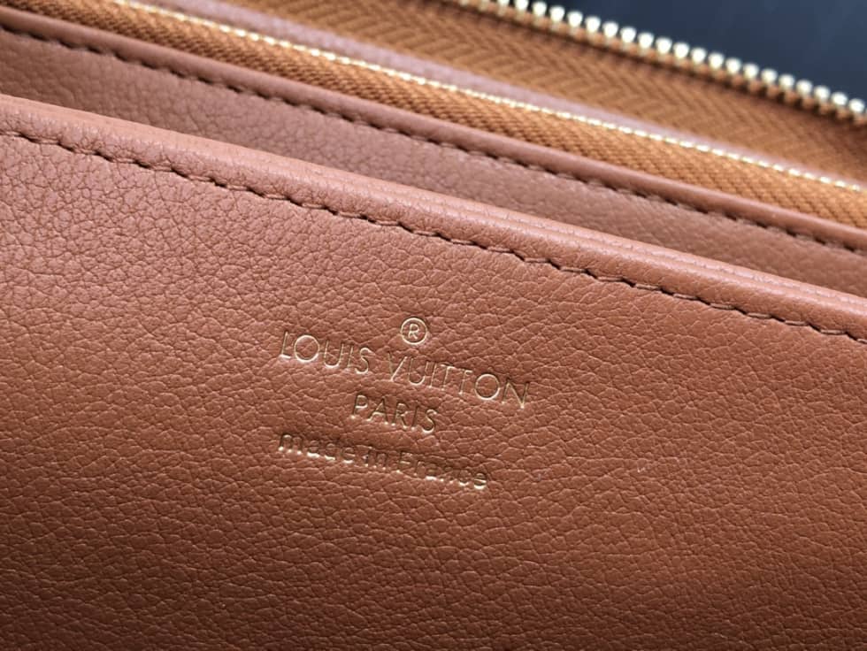 L0vis Vvtt0n Wallet Dupe Zippy Monogram Empreinte Leather Brown M81141
