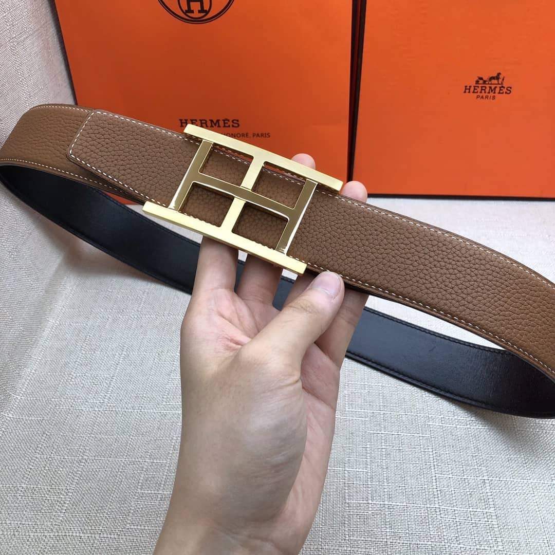 Knockoff H**me5 Logo Belt 38mm
