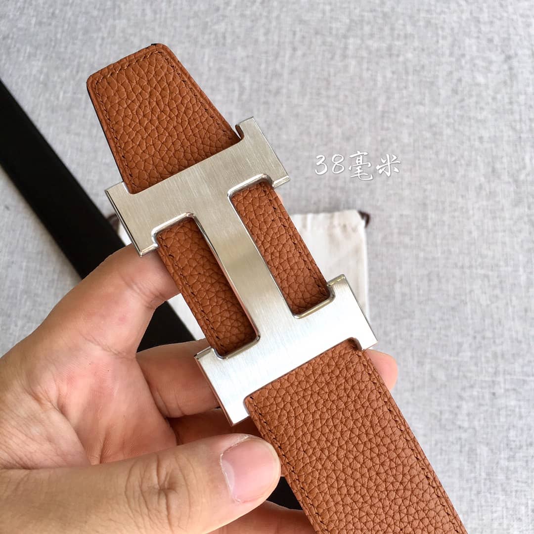 Knockoff H**me5 Logo Belt 38mm