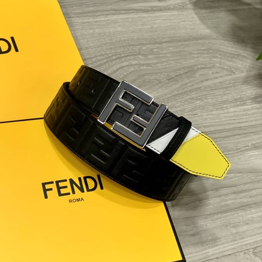 7 Star F**di Leather Belt 39mm