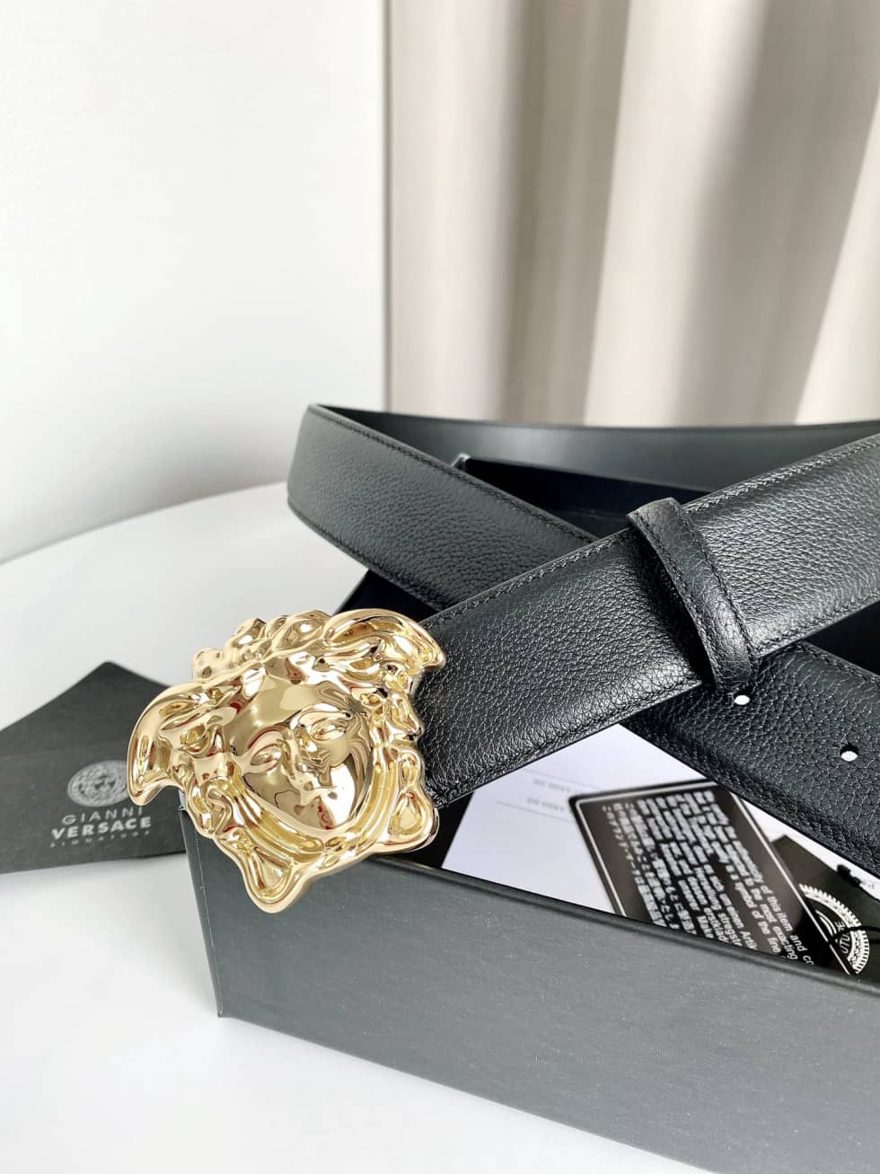 7 Star Versace Leather Belt 38mm
