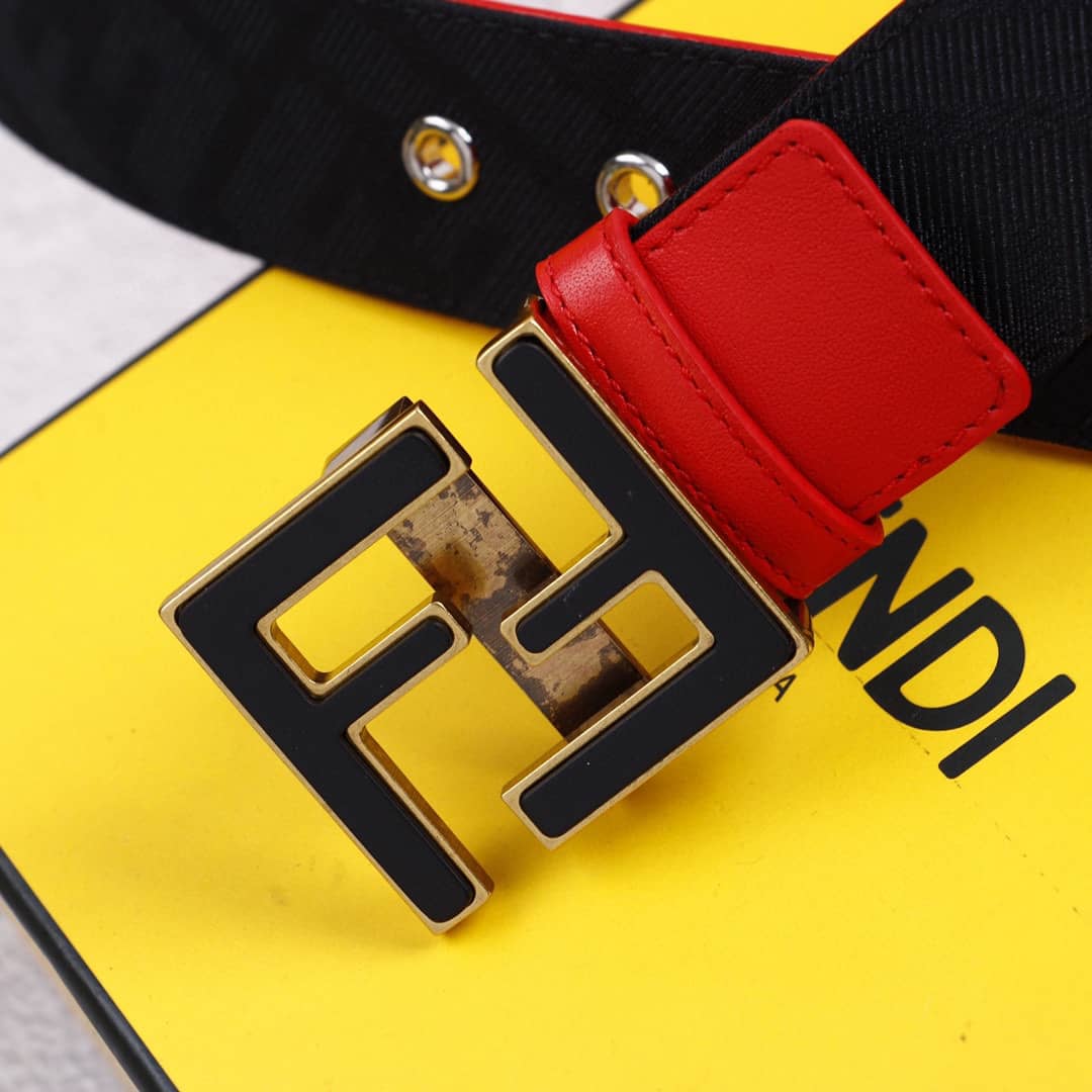 7 Star F**di Leather Belt 38mm