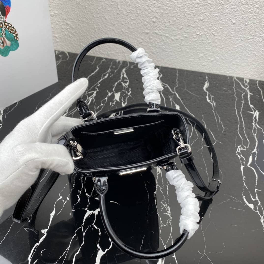 Pra*a Raffia Tote Dupe Small Brushed Leather Replica Tote