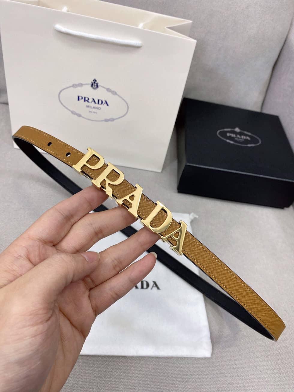 High Quality Pra*a Belt 15mm For Lady