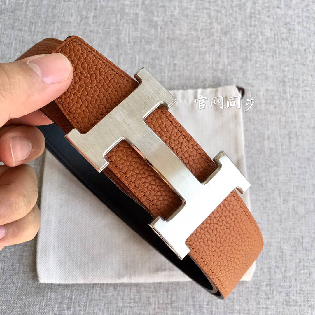 Knockoff H**me5 Logo Belt 38mm